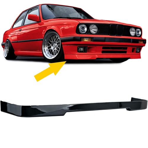 Front spoiler lip black gloss - lip,