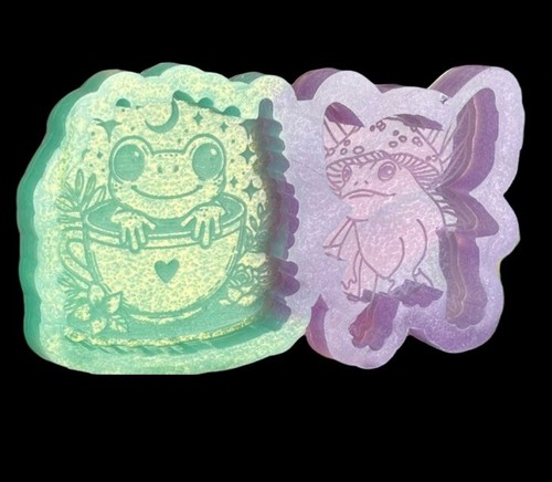 Cute frog duo - duo, silicone
