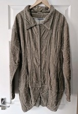 PRIVATSACHEN Taupe Velour Jacket L/XL Bust 42" 14 16 VGC Autumn Winter Lagen