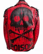 Mens Cowhide Leather studded