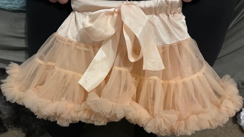 Rabbit peach petticoat skirt - rabbit,