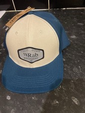 RAB AXION BADGE CAP ONE SIZE BRAND NEW WITH TAGS TEMPEST BLUE /PEBBLE