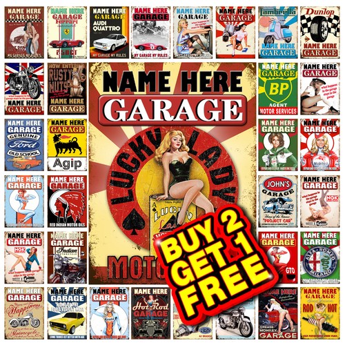 Garage metal tin sign - sign, plaque