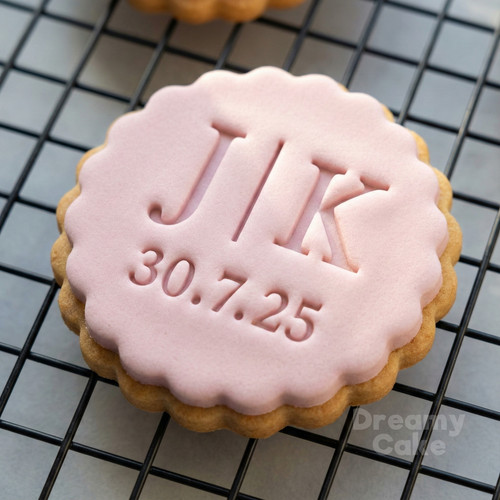 Custom initials date - custom, cookie