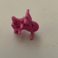 VINTAGE 1995 POLLY POCKET CLUBHOUSE FURNITURE - PINK EXERCISE BIKE