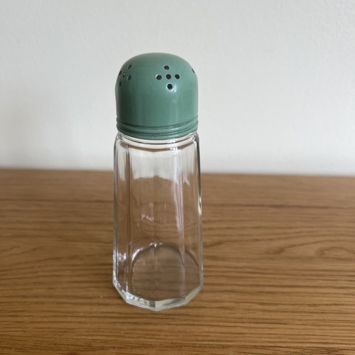 Vintage glass sugar shaker - glass,