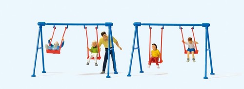 Children swings scene oo - on, ho/oo