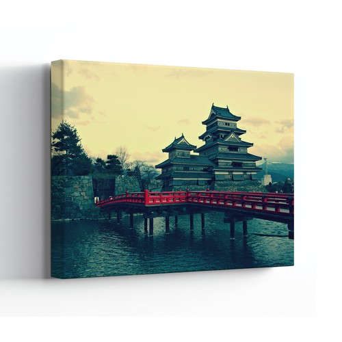 Matsumoto castle canvas print - castle,