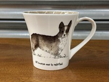 Hudson & Middleton Fine Bone China Scruffy Mutts CORGI Mug One Is Related