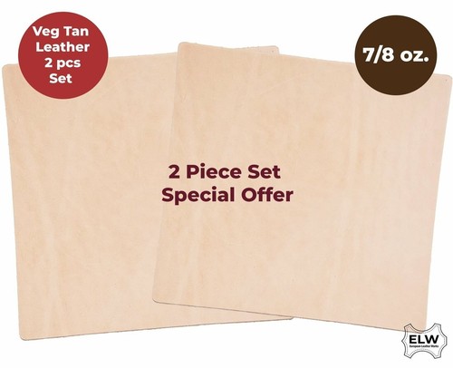 Veg tan tooling leather - 7/8, oz