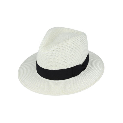 Summer straw fedora - straw, sun