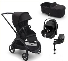 New boxed Bugaboo Dragonfly full travel system in black with maxi cosi 360 set 