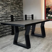 Pair Industrial Steel Table