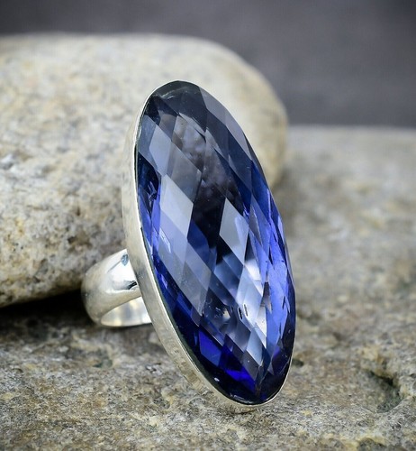 Faceted tanzanite gemstone - faceted,