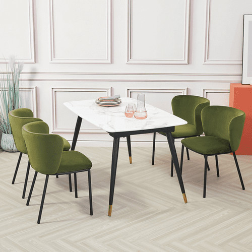 White alexander marble dining - white,
