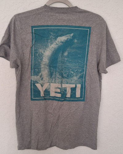 Yeti shirt mens medium - t-shirt, grey
