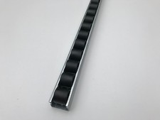 roller track flow rail roller gravity conveyor with plastic wheels black ESD