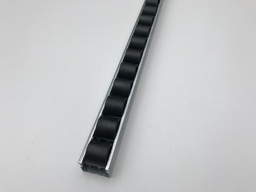 Roller track flow rail - rail,