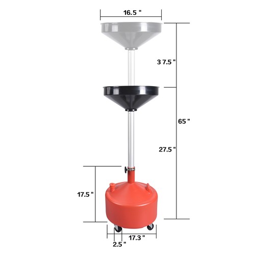 Adjustable oil lift drain - lift,