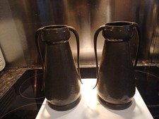 Pair of Hand beaten PEWTER