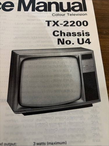 2200 chassis tv - tx-2200, u4