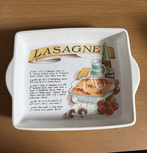Vintage rayware lasagne dish - vintage,
