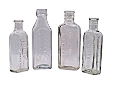 x4 Assorted Vintage Glass