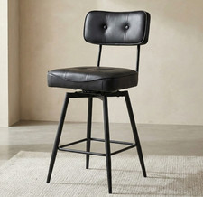 2 Black Scandic Seat Bar Stool