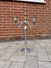 Aluminum Silver Candelabra
