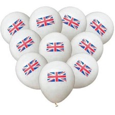 10X Union Jack Foil Balloons King's Coronation National Event Street Party Decor