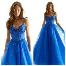 Prom by Mori Lee in ROYAL style 49084 size UK 6