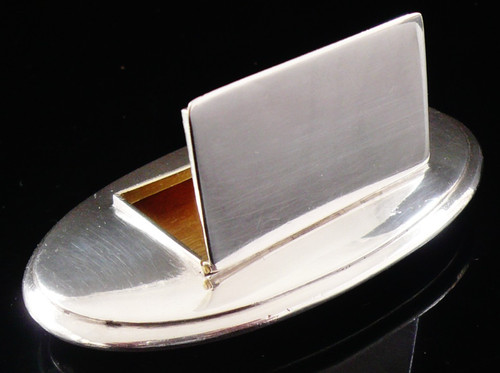 Antique sterling silver snuff - antique,