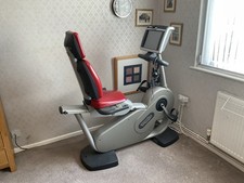 Technogym Recline Excite 700 Indoor Exercise Bike Excellent Condition  Light Use