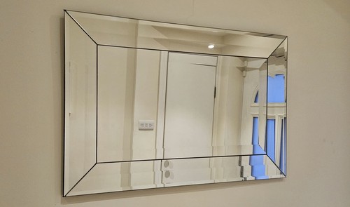 Glass hall mirror - glass,