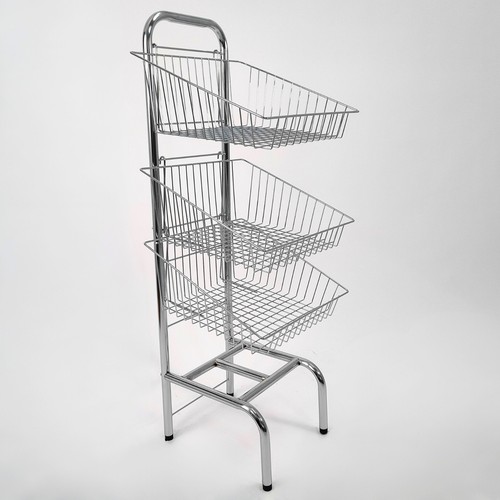Tier chrome wire basket - tier,