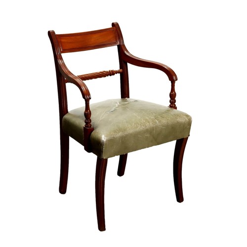 Antique regency chair mahogany - regency,