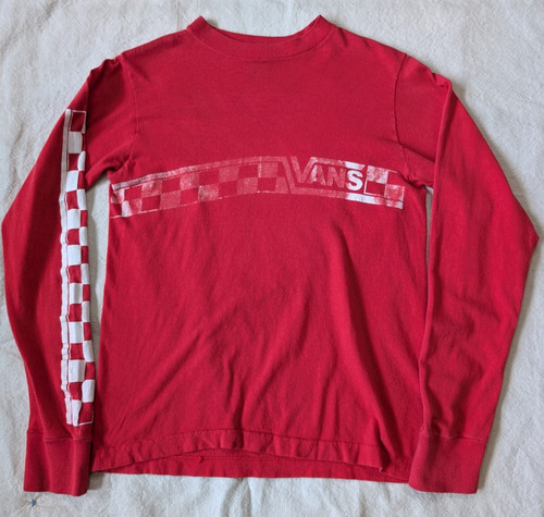 Vintage 80s vans red check - red,