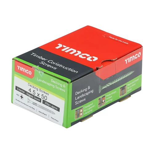 Decking screws green coated - decking,
