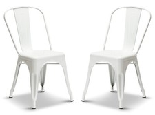 2 White Tolix Style Retro