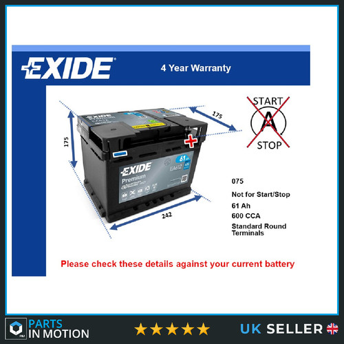 Battery fits cadillac bls - cadillac,