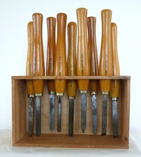 Set of 9 Record Power Wood Turning Tools