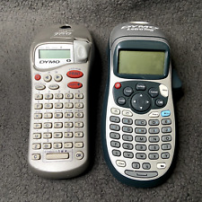 DYMO LetraTag Handheld Labeler Label Maker Machine LT-100H Lot Of 2 Blue Gray