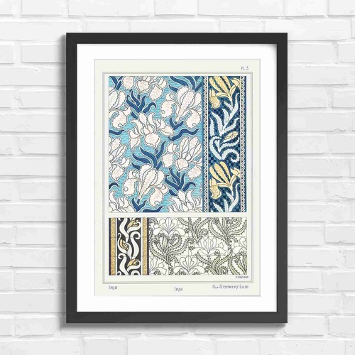 Art nouveau iris - nouveau,