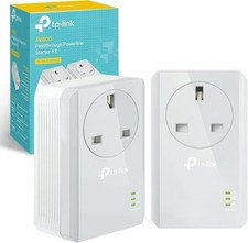TP-LINK AV600 Powerline Adapter with AC Pass Through Starter Kit (TL-PA4010PKIT)