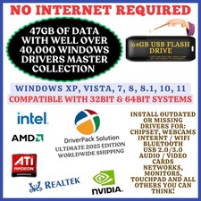 2025 WINDOWS OFFLINE DRIVERS AUTOMATIC INSTALLER USB | VISTA, XP, 7, 8,8.1,10,11