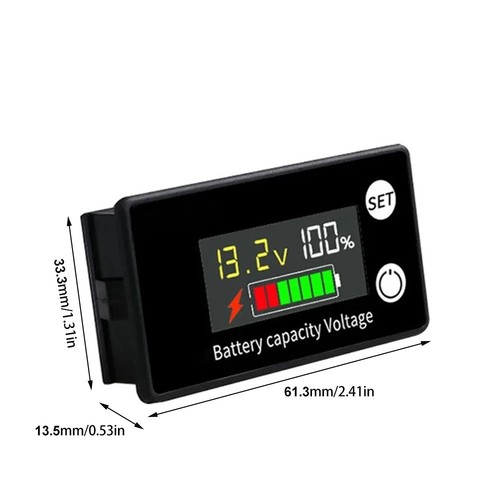 12v battery capacity status - 12v,