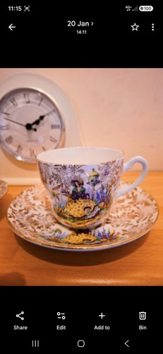 Vintage tea cup - vintage, saucer