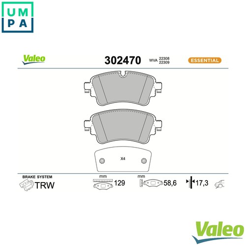 Brake pad set disc - set,