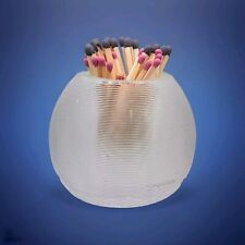 Antique Ribbed Glass Match