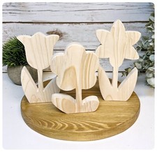 Unfinished wooden Flower